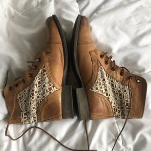Steve Madden Lace and Leather Boots